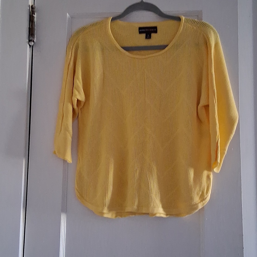 Dana Buchman Yellow Top - Picture 4 of 6